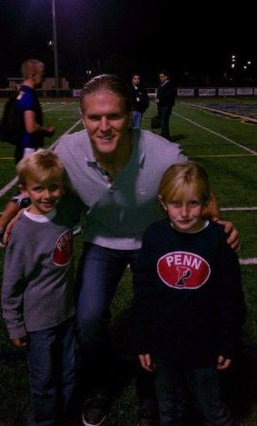 Casey Noble's husband, Clay Matthews, and their children.